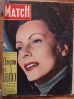 Paris Match N° 314 Greta Garbo - Gente