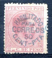 SPAIN FERNANDO POO Edifil # 24 M No Gum VF - Neufs