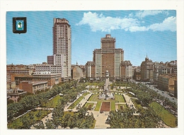 Cp, Espagne, Madrid, Place D'Espagne, Voyagée 1972 - Madrid