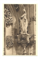 Cp, 01, Bourg, Eglise De Brou, Statuette Du Tombeau De Marguerite D'Autriche - Eglise De Brou