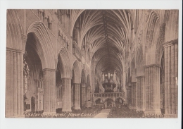 Exeter  Cathedral Nave East United Kingdom Old PC - Exeter