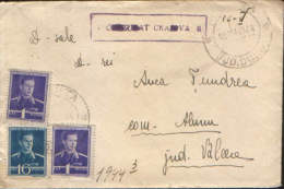 Romania-Envelope Circulated In 1944,censored Craiova 6 - Lettres 2ème Guerre Mondiale