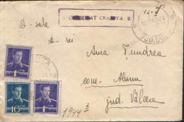 Romania-Envelope Circulated In 1944,censored Craiova 6 - Cartas De La Segunda Guerra Mundial