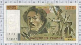 100 Francs Delacroix, Fayette N° 69-9, état TTB-SUP - 100 F 1978-1995 ''Delacroix''