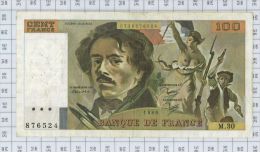 100 Francs Delacroix, Fayette N° 69-4, état TB-TTB - 100 F 1978-1995 ''Delacroix''