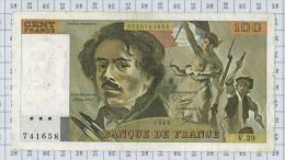 100 Francs Delacroix, Fayette N° 69-4, état TB-TTB - 100 F 1978-1995 ''Delacroix''