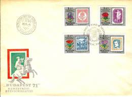 HUNGARY - 1971.FDC Set - Centenary Of 1st Hungarian Postage Stamps (silver) - FDC