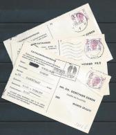 1702 + A + B   Oblitérés Sur Carte Postale - Covers & Documents