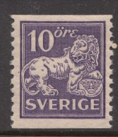 Sweden 1921/38 Mi#177, Perf. 9 3/4, Without Watermark, Mint Hinged - Ungebraucht