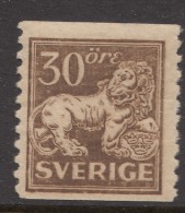 Sweden 1920 Mi#131 Perf. 9,75 Without Watermark, Mint Hinged - Ungebraucht