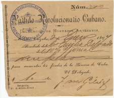 Orizaba Partido Revolucionario Cubano 1897 Bono Fondos Guerra  Espana Spanish American - Mexique