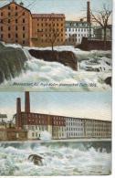 CPA PIONNIERE WOONSOCKETT (Etats Unis-Rhode Island) - 2 Vues High Water Woosocket Falls - Woonsocket