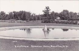 North Dakota Grafton Leistikow Memorial Park Real Photo RPPC - Altri & Non Classificati