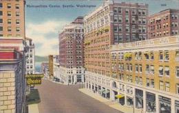 Washington Seattle Metropolitan Center Street Scene Metropolitan Theatre 1947 - Seattle