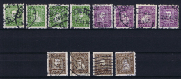 Denmark, 1924, Mi 131-142 Used - Gebraucht