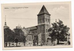 25197  -    Battice  L'hôtel Communal  Et  L'église - Herve