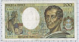 200 Francs Montesquieu, Ref Fayette 70/6, état TTB+ - 200 F 1981-1994 ''Montesquieu''