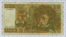 10 Francs Berlioz, Ref Fayette 63-6, état TB - 10 F 1972-1978 ''Berlioz''