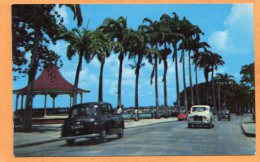 St Michael Cars Barbados Old Postcard - Barbados (Barbuda)