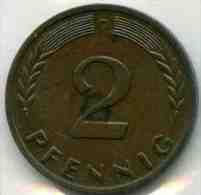 Allemagne Germany 2 Pfennig 1958 D J 381 KM 106 - 2 Pfennig