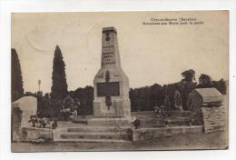 CPA 53 : CREZ EN BOUËRE   Monument  1921  A   VOIR  !!!! - Crez En Bouere