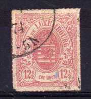 Luxembourg - 1865 - 12½ C (Roulette In Colour) - Used - 1859-1880 Wapenschild