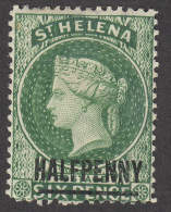 St Helena  1884  1/2d On 6d  SG36  MH - Sainte-Hélène