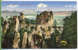 Basteibrücke Um 1910/1920 Verlag:, Stein- Dresden, POSTKARTE Erhaltung: I-II Karte Wird In Klarsichthülle Verschickt. (H - Bastei (sächs. Schweiz)