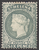 St Helena  1884   6d  SG44  MH - St. Helena