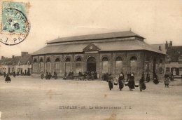 ETAPLES  La Halle Aux Poissons Etat Cf Scan - Etaples