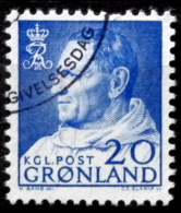 Greenland 1963  König Frederik IX MiNr 52 (O) ( Lot L 1309 ) - Gebruikt