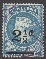 St Helena  1884    21/2d On 6d   SG40  Used - Sainte-Hélène