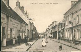 Rue Du Marché    (Bureau De La Correspondance Du Chemin De Fer - Colis Postaux) - Verberie