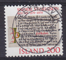Iceland 1979 Mi. 546     200 Kr Snorri Sturluson "Heimskringla" Deluxe REYKJAVIK Cancel !! - Used Stamps