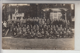 UK - ENGLAND - LEICESTERSHIRE - LEICESTER; German Adult School Delegates At Leicester , July 1911 - Leicester