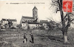 CHAMPAGNE SUR OISE  PANORAMA DE LA RUE CARRON - Champagne Sur Oise