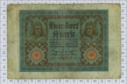 Reichsbanknote 100, état TTB - 100 Mark