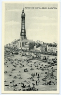 BLACKPOOL : TOWER AND CENTRAL BEACH - Blackpool