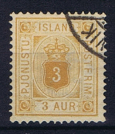 Iceland 1876 Dienst  , Mi 3 A  Used - Service