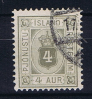 Iceland 1900 Dienst  , Mi 9  Used - Service