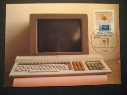 Bonn 1984 Archivkongress Computer Computers Telecom Informatics Germany Maxi Maximum Card - Informatique