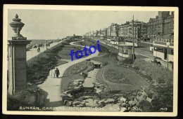 OLD REAL PHOTO GRANGE BLACKPOOL ENGLAND UK CARTE POSTALE  POSTCARD TRAM - Blackpool