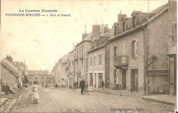 19 - EYGURANDE MERLINES  - Vue Animée De La Gare Et De L'Avenue ( Cycliste , Fillette ) - Eygurande