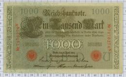 Reichsbanknote 1000, état SUP-SPL - 1000 Mark