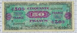 50 Francs Trésor Français , Ref Fayette VF24/2, état TTB - 1945 Verso France