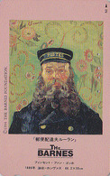 Télécarte JAPON / 110-011  PEINTURE FRANCE - VAN GOGH - FACTEUR ROULIN / BARNES - PAINTING JAPAN Phonecard - 114 - Peinture