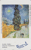 Télécarte Japon / 110-011 Peinture France - VAN GOGH - Paysage Arbre Cyprès- Japan Painting Phonecard - Kunst 116 - Peinture