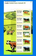 GB 2012-0010, British Farm Animals (3rd) (Cattle), Set Of 6 MNH Stamps - Nuevos