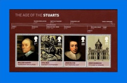 GB 2010-0002, The Age Of The Stuarts, MNH MS - Blokken & Velletjes