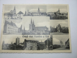 XANTEN,Karte  Um 1956 - Xanten